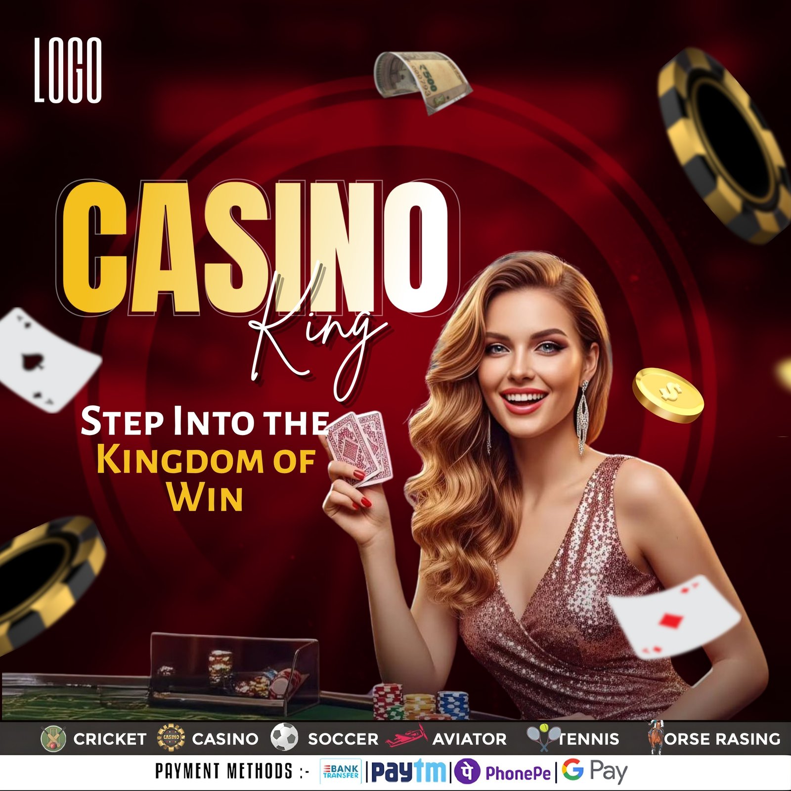 Casino King Promotional Post Design
