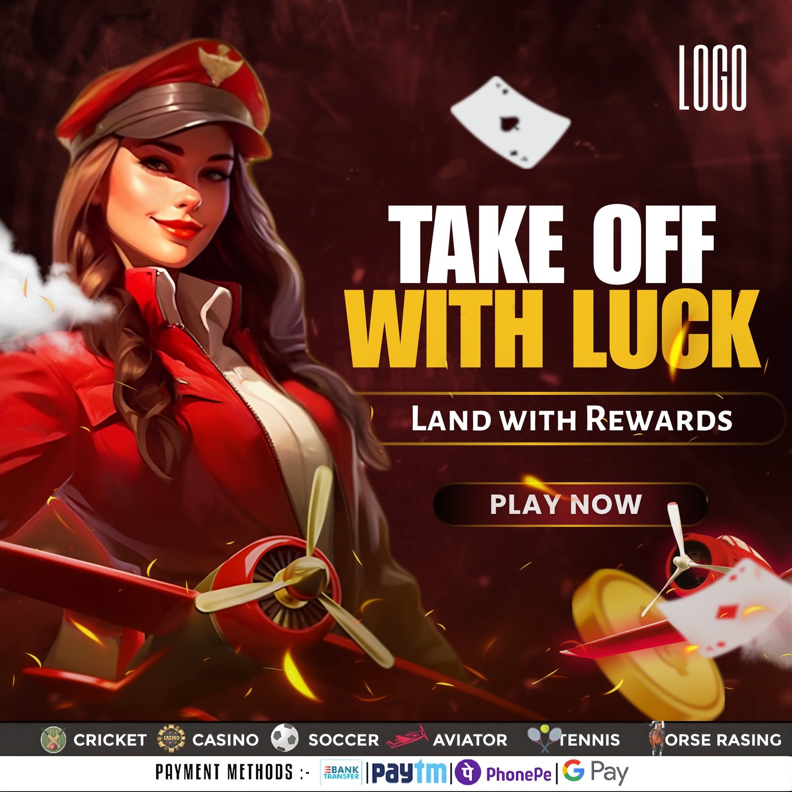 Aviator Promotional Post Design